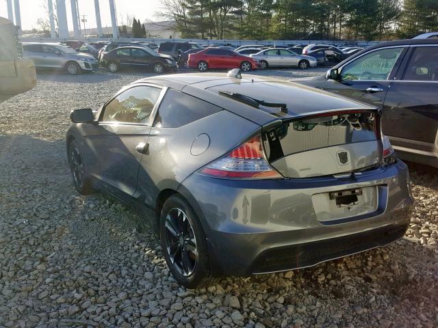 JHMZF1D41ES003055 - 2014 HONDA CR-Z GRAY photo 3