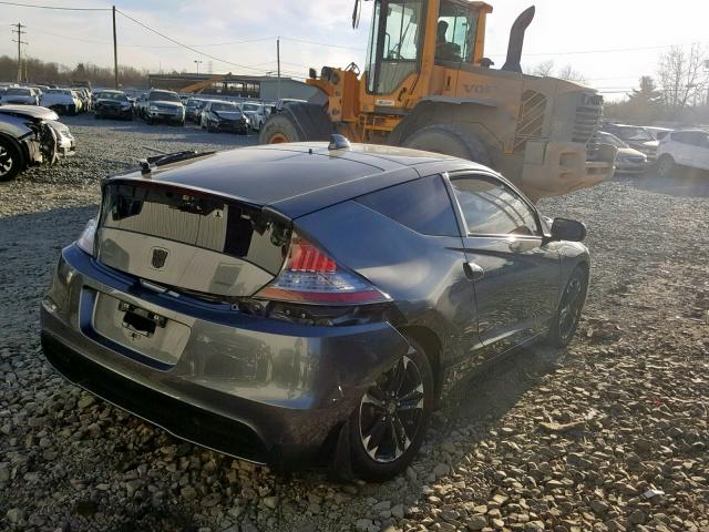 JHMZF1D41ES003055 - 2014 HONDA CR-Z GRAY photo 4