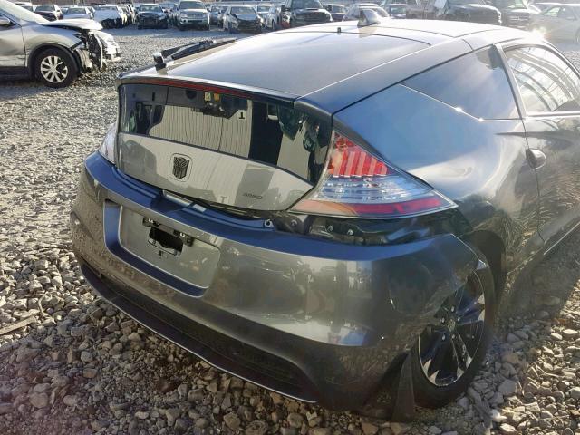 JHMZF1D41ES003055 - 2014 HONDA CR-Z GRAY photo 9