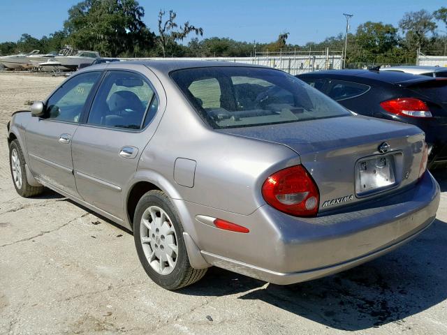 JN1CA31D01T626325 - 2001 NISSAN MAXIMA GXE GRAY photo 3