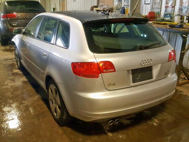 WAUKD78P06A070511 - 2006 AUDI A3 S-LINE SILVER photo 3