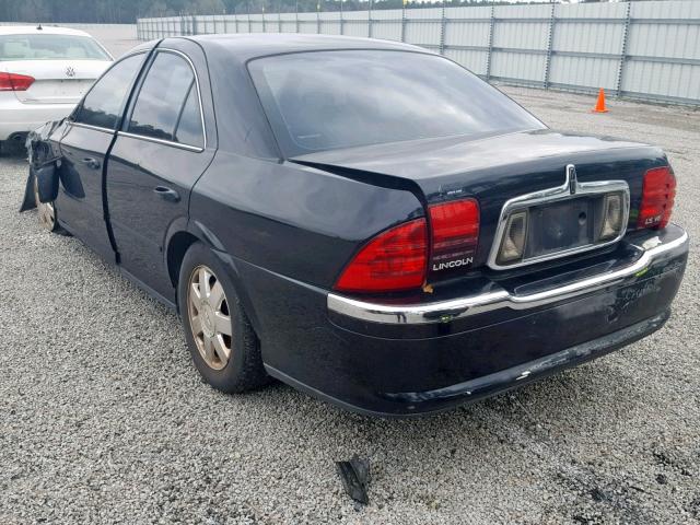 1LNHM87AX2Y701293 - 2002 LINCOLN LS BLACK photo 3