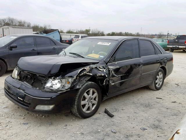 4T1BF28B92U198139 - 2002 TOYOTA AVALON XL BLACK photo 2