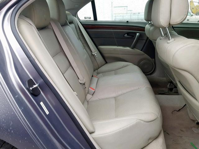 JH4KB16555C010510 - 2005 ACURA RL GRAY photo 6