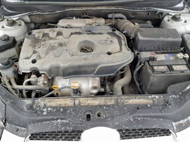 KMHCN35C78U094042 - 2008 HYUNDAI ACCENT BAS SILVER photo 7