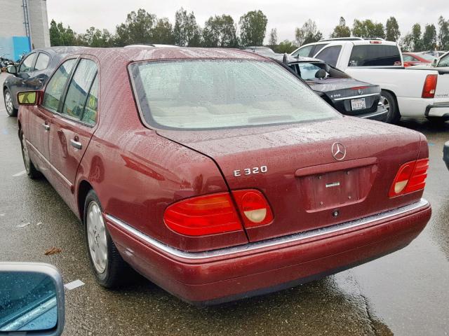 WDBJF65H3XA734008 - 1999 MERCEDES-BENZ E 320 BURGUNDY photo 3