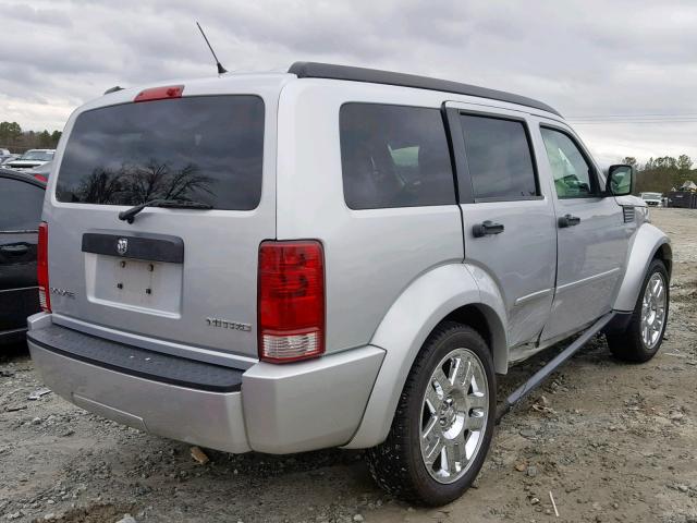 1D4PT4GK2BW590306 - 2011 DODGE NITRO HEAT SILVER photo 4