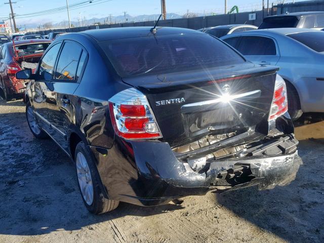 3N1AB6AP8CL723778 - 2012 NISSAN SENTRA 2.0 BLACK photo 3