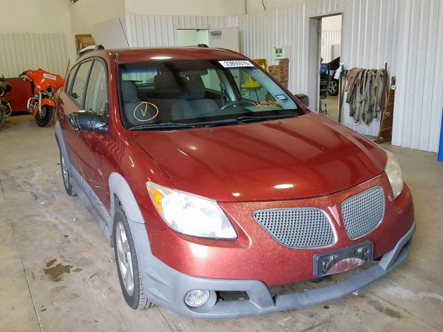 5Y2SL658X8Z405565 - 2008 PONTIAC VIBE MAROON photo 1