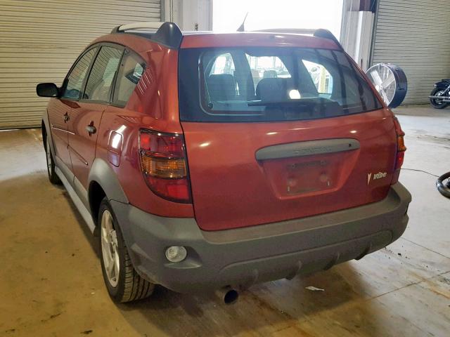 5Y2SL658X8Z405565 - 2008 PONTIAC VIBE MAROON photo 3