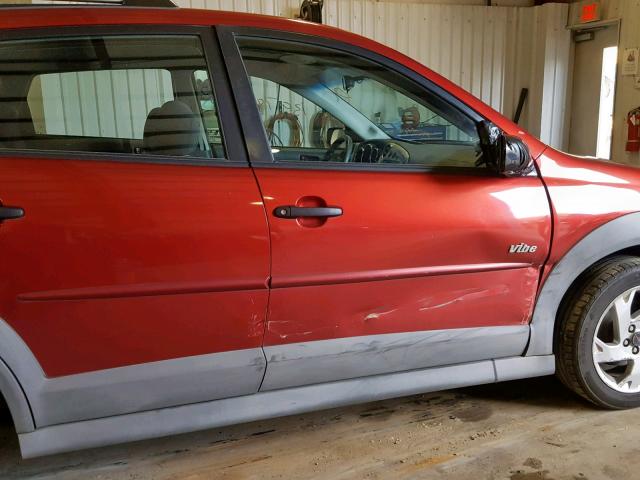 5Y2SL658X8Z405565 - 2008 PONTIAC VIBE MAROON photo 9