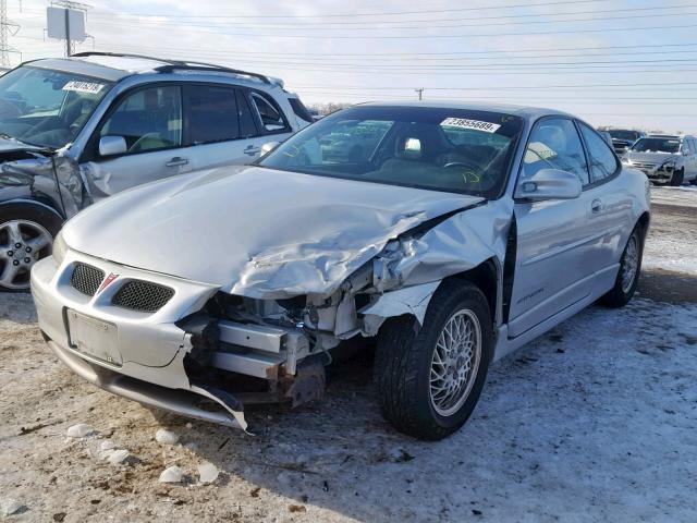 1G2WP12KX1F115606 - 2001 PONTIAC GRAND PRIX SILVER photo 2
