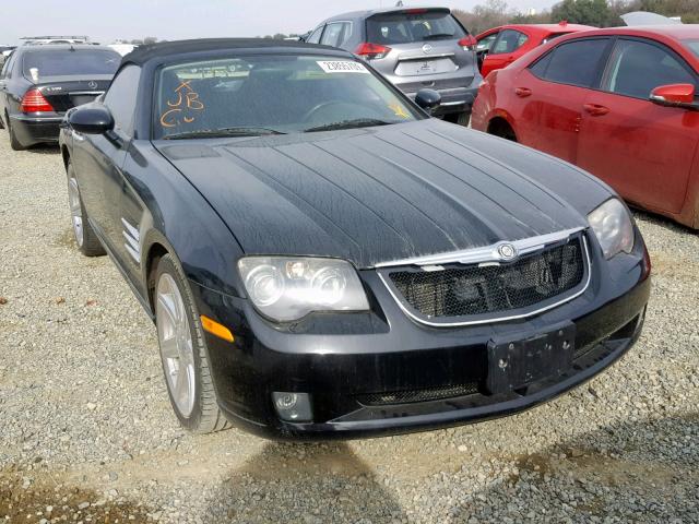 1C3AN65L55X035843 - 2005 CHRYSLER CROSSFIRE BLACK photo 1