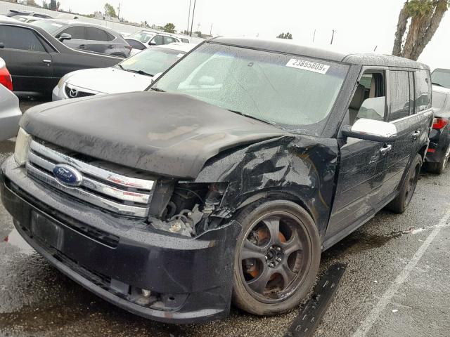 2FMHK6DCXABD01133 - 2010 FORD FLEX LIMIT BLACK photo 2