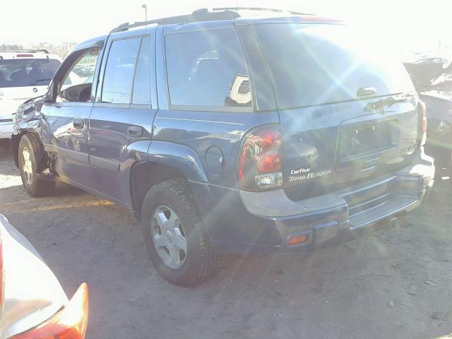 1GNDT13S632374981 - 2003 CHEVROLET TRAILBLAZE BLUE photo 3