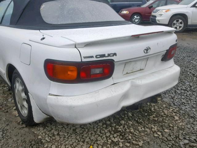 JT5ST87K0N0111673 - 1992 TOYOTA CELICA GT WHITE photo 9