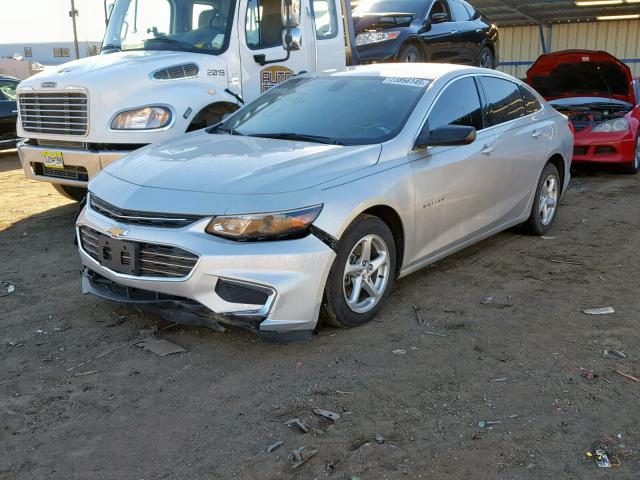 1G1ZB5ST3HF102755 - 2017 CHEVROLET MALIBU LS SILVER photo 2