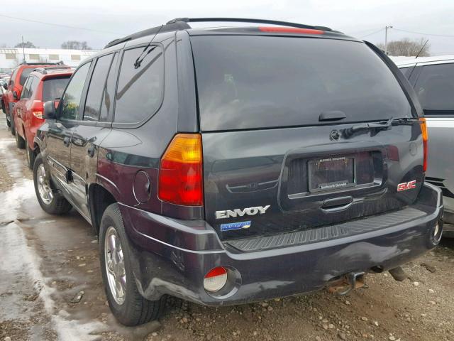 1GKDT13S232344115 - 2003 GMC ENVOY BLACK photo 3