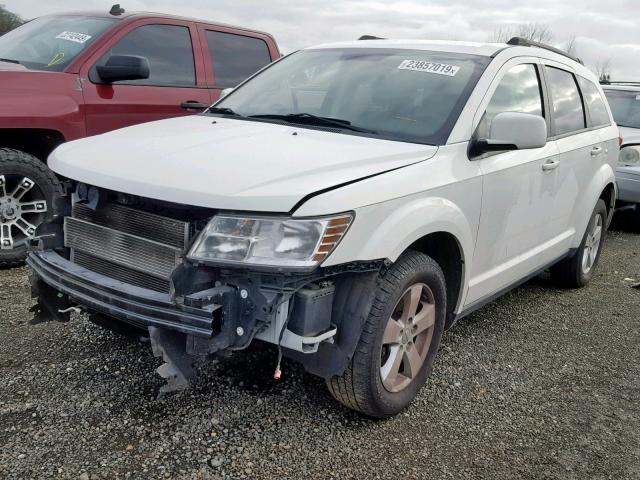 3D4PH1FGXBT502203 - 2011 DODGE JOURNEY MA WHITE photo 2