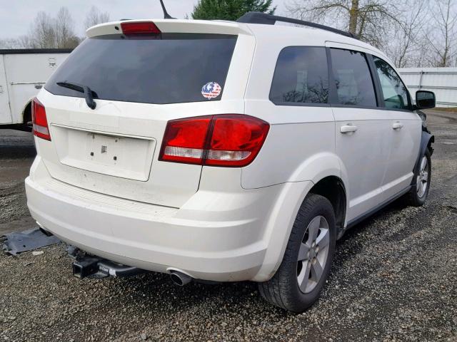 3D4PH1FGXBT502203 - 2011 DODGE JOURNEY MA WHITE photo 4