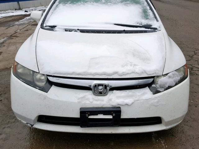 2HGFA16988H514450 - 2008 HONDA CIVIC EXL WHITE photo 7