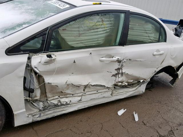 2HGFA16988H514450 - 2008 HONDA CIVIC EXL WHITE photo 9