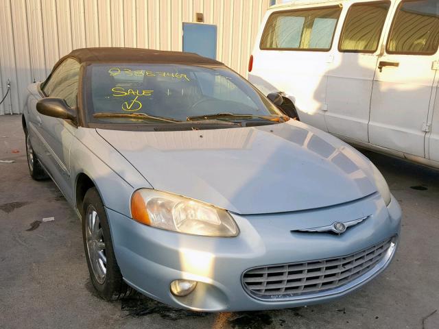 1C3EL65RX2N234955 - 2002 CHRYSLER SEBRING LI GREEN photo 1