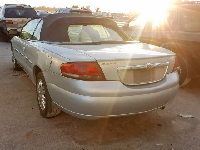 1C3EL65RX2N234955 - 2002 CHRYSLER SEBRING LI GREEN photo 3