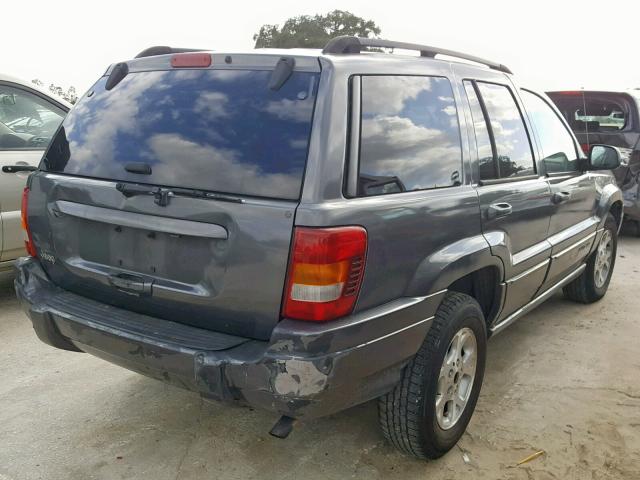 1J4GX48S84C335870 - 2004 JEEP GRAND CHER GRAY photo 4