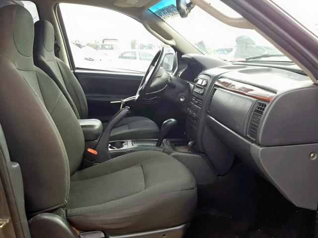 1J4GX48S84C335870 - 2004 JEEP GRAND CHER GRAY photo 5