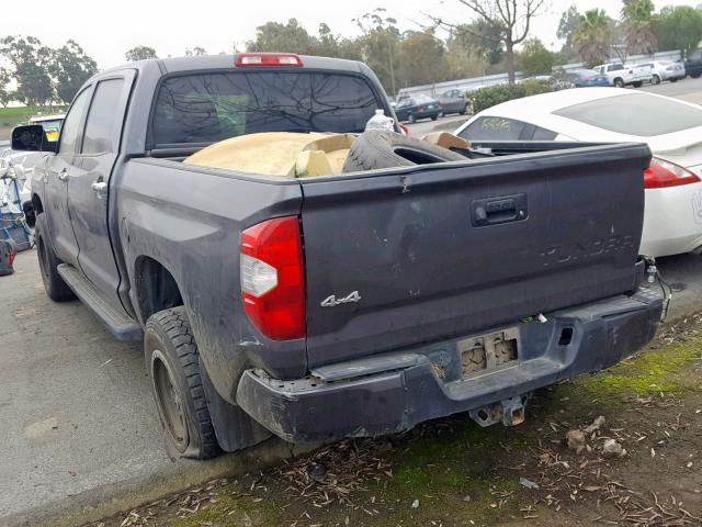 5TFAY5F19FX428370 - 2015 TOYOTA TUNDRA CRE GRAY photo 3