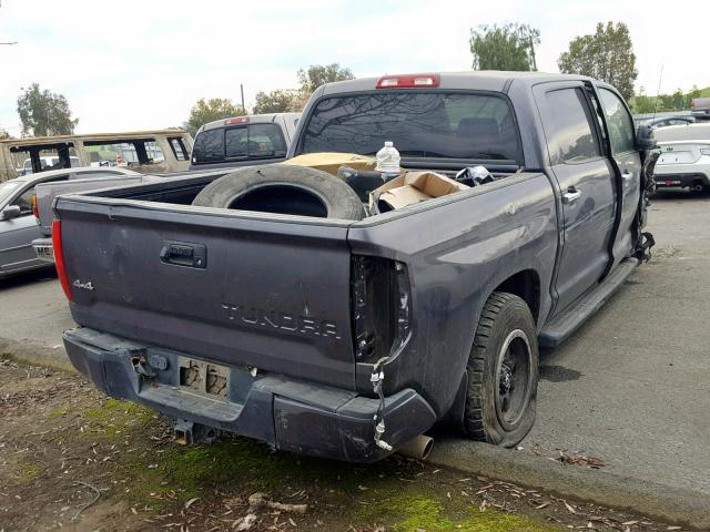 5TFAY5F19FX428370 - 2015 TOYOTA TUNDRA CRE GRAY photo 4