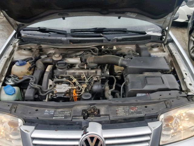 3VWSP69M43M182703 - 2003 VOLKSWAGEN JETTA GLS SILVER photo 7