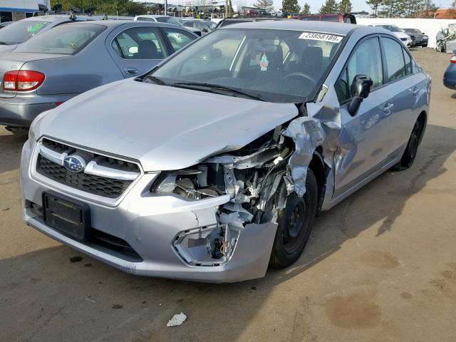 JF1GJAA65EH009344 - 2014 SUBARU IMPREZA BA SILVER photo 2