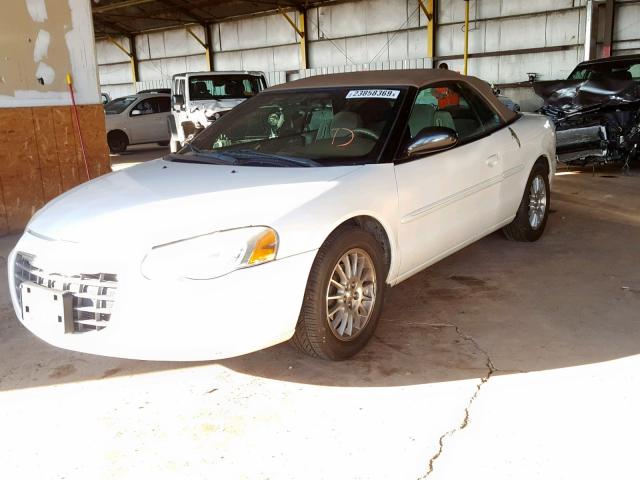 1C3EL55R94N311781 - 2004 CHRYSLER SEBRING LX WHITE photo 2