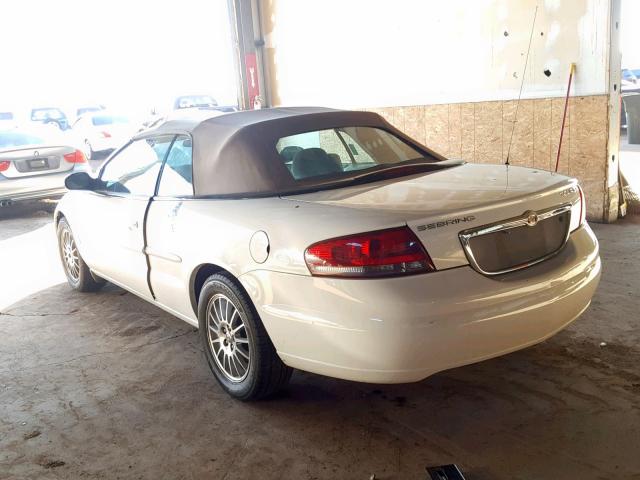 1C3EL55R94N311781 - 2004 CHRYSLER SEBRING LX WHITE photo 3