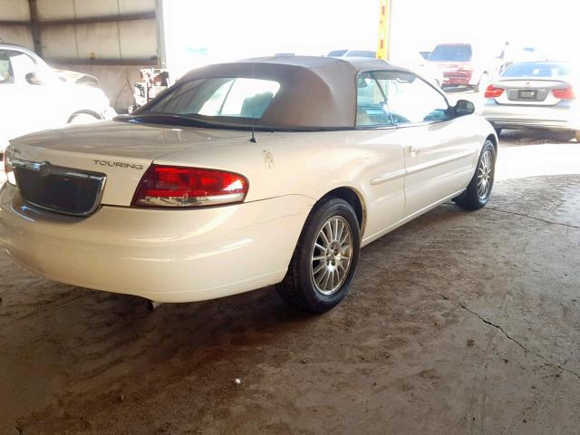 1C3EL55R94N311781 - 2004 CHRYSLER SEBRING LX WHITE photo 4