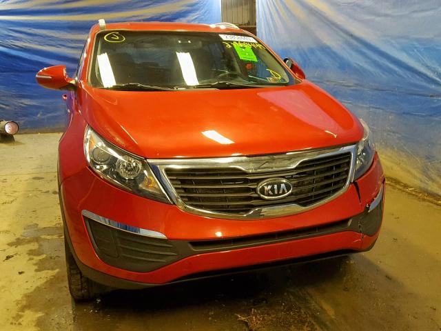 KNDPBCA20B7032385 - 2011 KIA SPORTAGE L RED photo 9