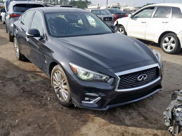 JN1EV7AP4JM351194 - 2018 INFINITI Q50 LUXE BLACK photo 1