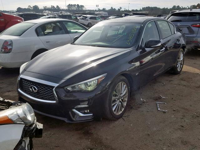 JN1EV7AP4JM351194 - 2018 INFINITI Q50 LUXE BLACK photo 2