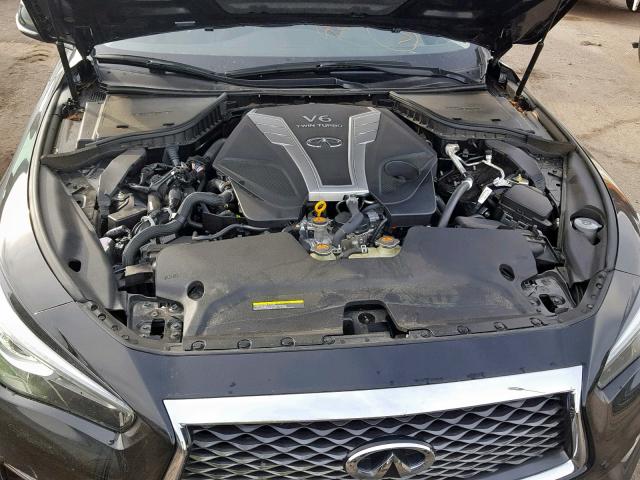 JN1EV7AP4JM351194 - 2018 INFINITI Q50 LUXE BLACK photo 7