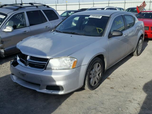 1B3BD4FB9BN564525 - 2011 DODGE AVENGER EX SILVER photo 2