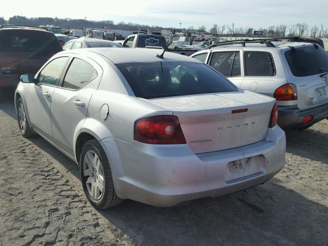 1B3BD4FB9BN564525 - 2011 DODGE AVENGER EX SILVER photo 3