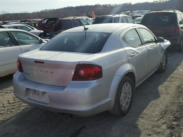 1B3BD4FB9BN564525 - 2011 DODGE AVENGER EX SILVER photo 4