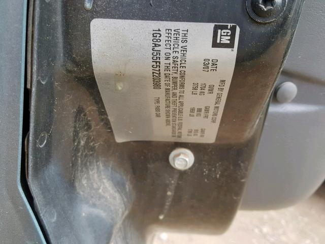 1G8AL58F77Z176965 - 2007 SATURN ION LEVEL GRAY photo 10