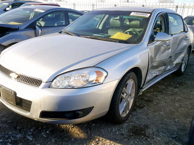 2G1WC5E30E1168081 - 2014 CHEVROLET IMPALA LIM SILVER photo 2