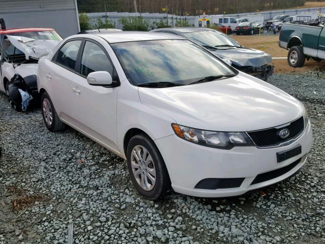 KNAFU4A25A5055650 - 2010 KIA FORTE EX WHITE photo 1