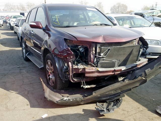 2HNYD28317H529412 - 2007 ACURA MDX TECHNO BURGUNDY photo 1