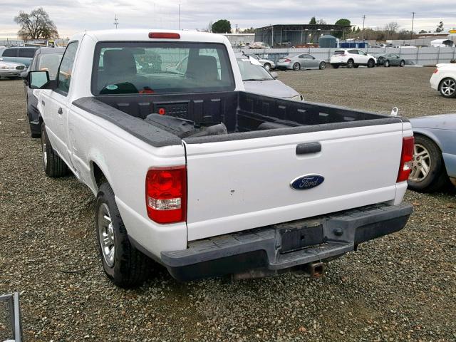 1FTKR1ADXAPA62259 - 2010 FORD RANGER WHITE photo 3