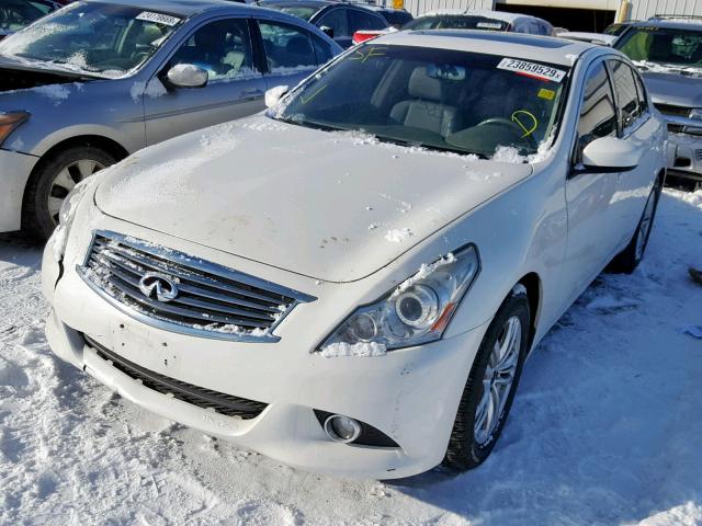 JN1CV6ARXCM674042 - 2012 INFINITI G37 WHITE photo 2